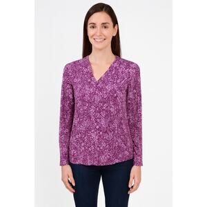 Isaac Mizrahi Live! Printed Floral Top Size Small, NWOT